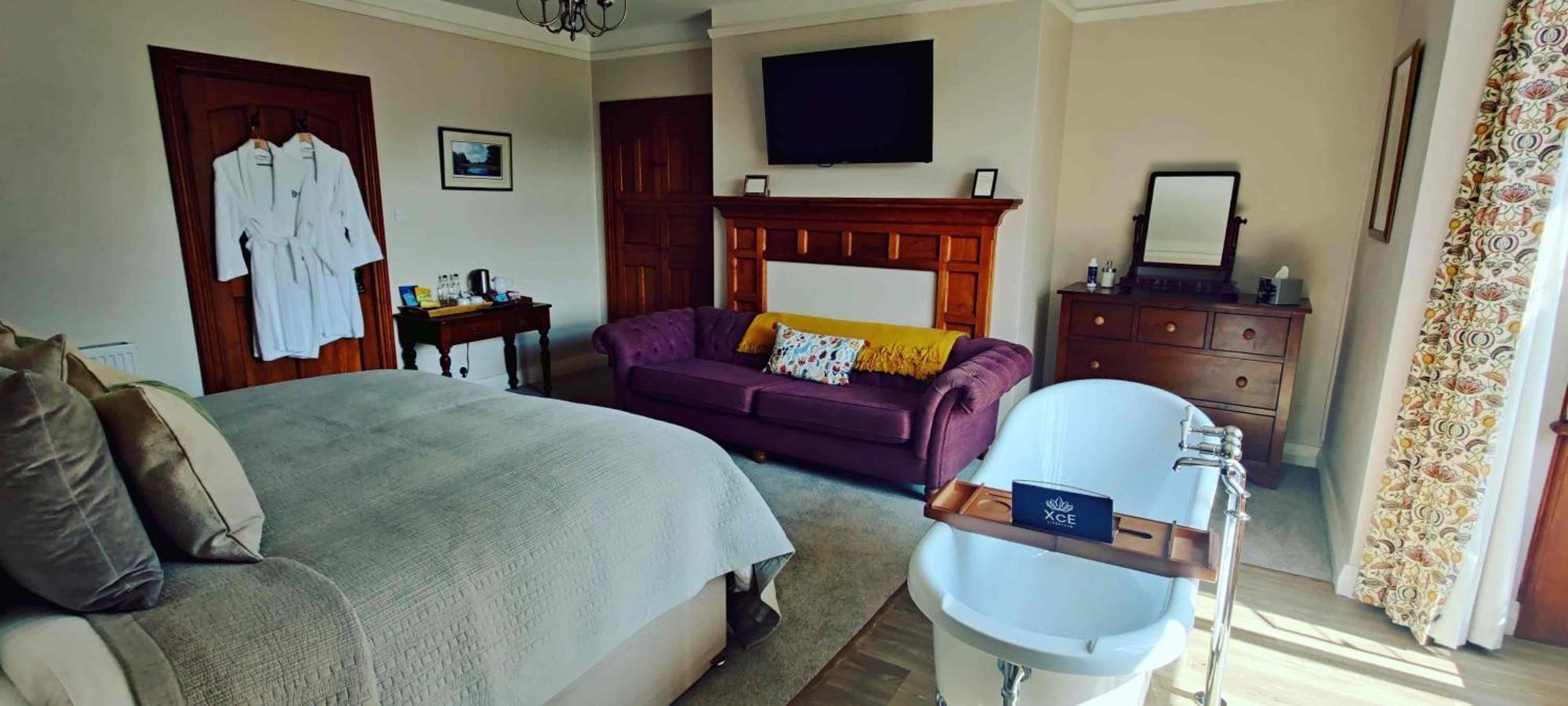 Luxury Bed And Breakfast At Bossington Hall In Exmoor, Somerset Porlock Kamer foto